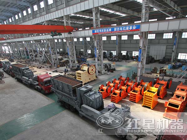 顎式移動(dòng)破碎站廠家車間示意圖 顎式移動(dòng)破碎站廠家車間示意圖