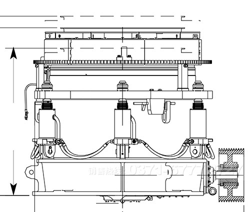 多缸液壓圓錐破碎機(jī)的工作流程 多缸液壓圓錐破碎機(jī)的工作流程