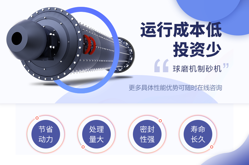 球磨制砂機的制砂優(yōu)勢 球磨制砂機的制砂優(yōu)勢