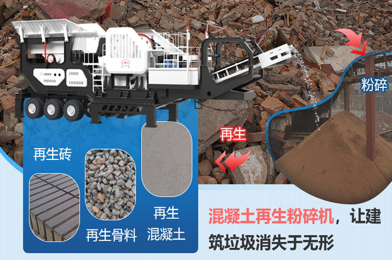 移動(dòng)破碎機(jī)助力建筑垃圾再利用 移動(dòng)破碎機(jī)助力建筑垃圾再利用