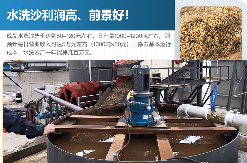 水洗砂的原料是什么？水洗沙一年能掙多少錢？