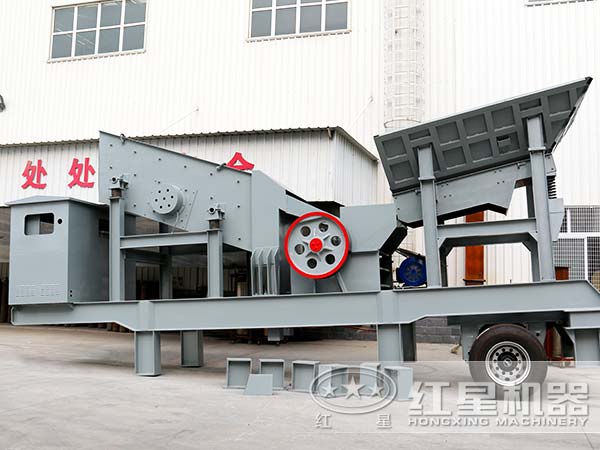 時產(chǎn)100-150噸的移動石子破碎機 時產(chǎn)100-150噸的移動石子破碎機