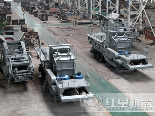 建筑垃圾移動破碎站廠家車間一角 建筑垃圾移動破碎站廠家車間一角