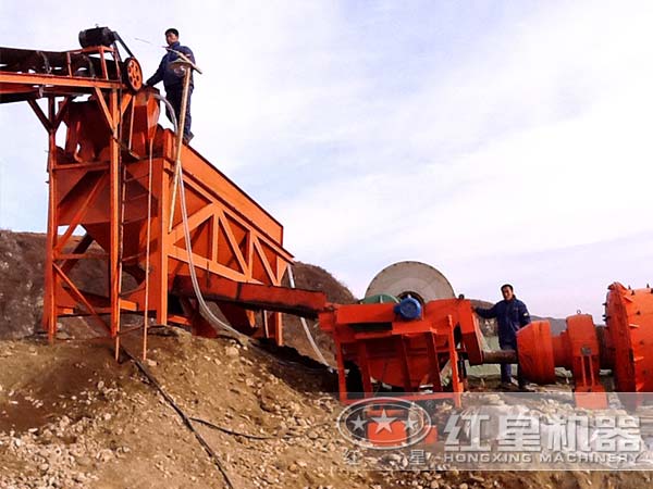 褐鐵礦選礦設備安裝現場 褐鐵礦選礦設備安裝現場