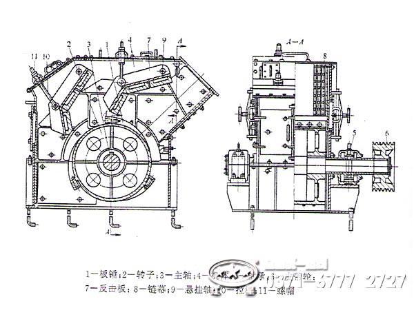 粘土單段破碎機內部結構 粘土單段破碎機內部結構