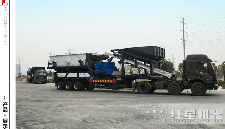 車載式鵝卵石制砂機(jī) 車載式鵝卵石制砂機(jī)