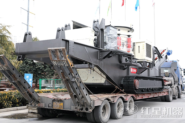 紅星移動石子破碎站即將投入破碎場地 紅星移動石子破碎站即將投入破碎場地