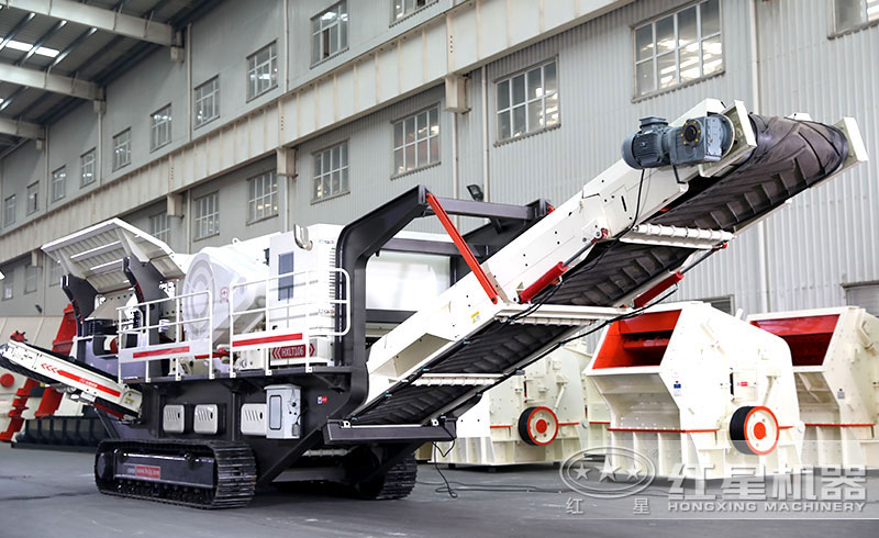 履帶式移動破碎石頭機價格是多少，如何配置生產(chǎn)線