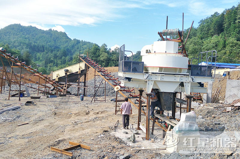 河卵石機制砂客戶現(xiàn)場 河卵石機制砂客戶現(xiàn)場