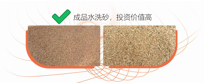 經(jīng)洗砂處理后的山沙成品展示 經(jīng)洗砂處理后的山沙成品展示