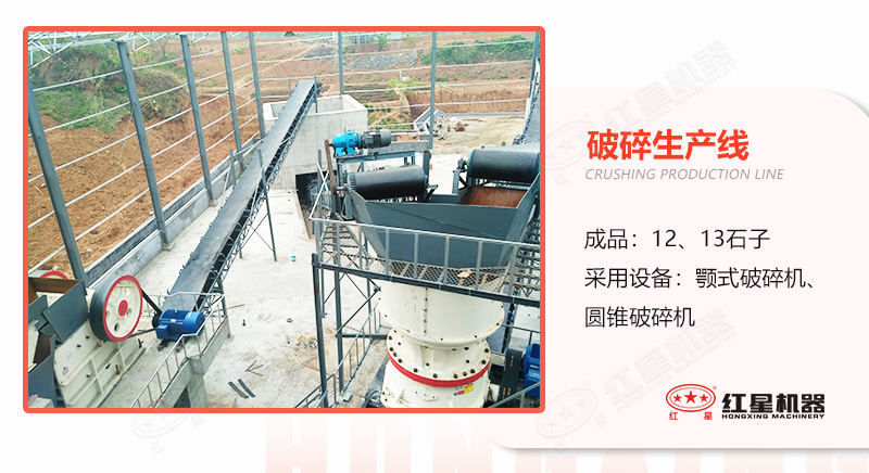 工藝采用方案一的石子生產(chǎn)現(xiàn)場(chǎng) 工藝采用方案一的石子生產(chǎn)現(xiàn)場(chǎng)