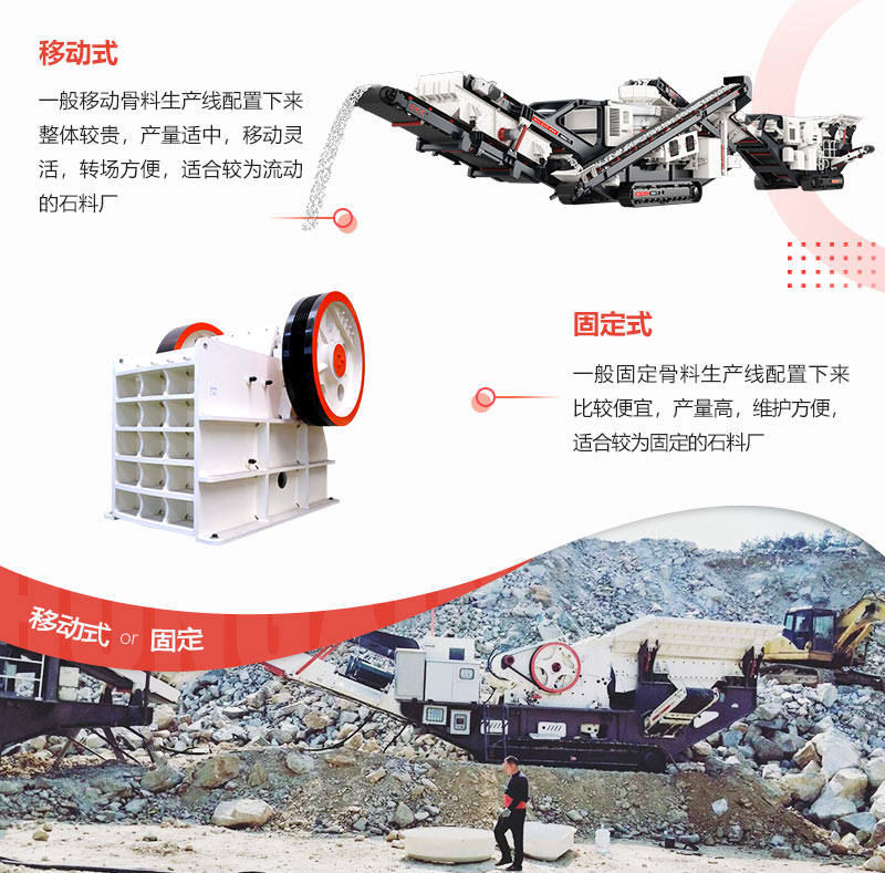 固定骨料生產(chǎn)線和移動(dòng)骨料生產(chǎn)線對(duì)比圖 固定骨料生產(chǎn)線和移動(dòng)骨料生產(chǎn)線對(duì)比圖