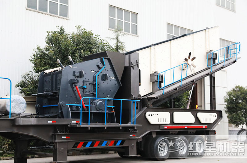 型號為HX1149F1315的車載流動反擊碾石機 型號為HX1149F1315的車載流動反擊碾石機