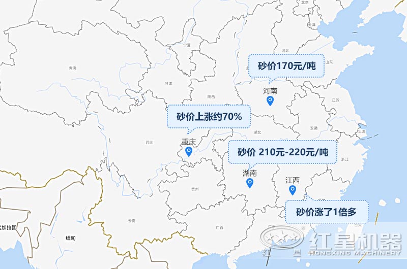 多地區(qū)砂石價(jià)格呈現(xiàn) 多地區(qū)砂石價(jià)格呈現(xiàn)