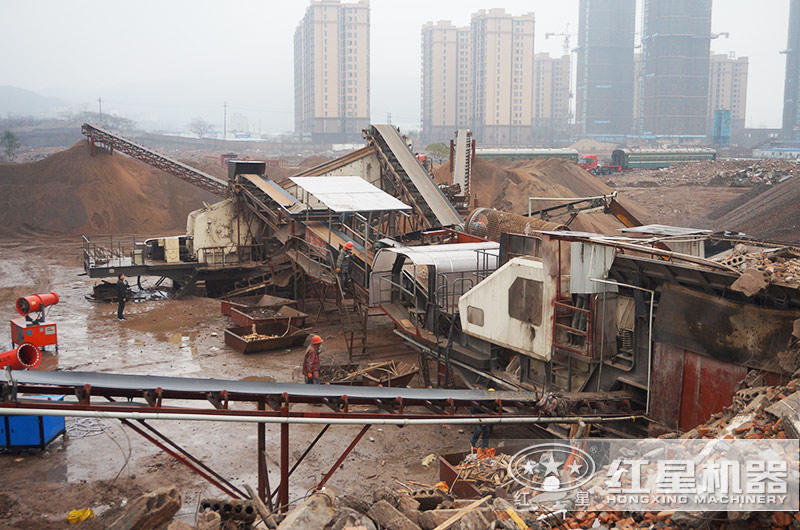 移動(dòng)建筑垃圾設(shè)備處理現(xiàn)場 移動(dòng)建筑垃圾設(shè)備處理現(xiàn)場