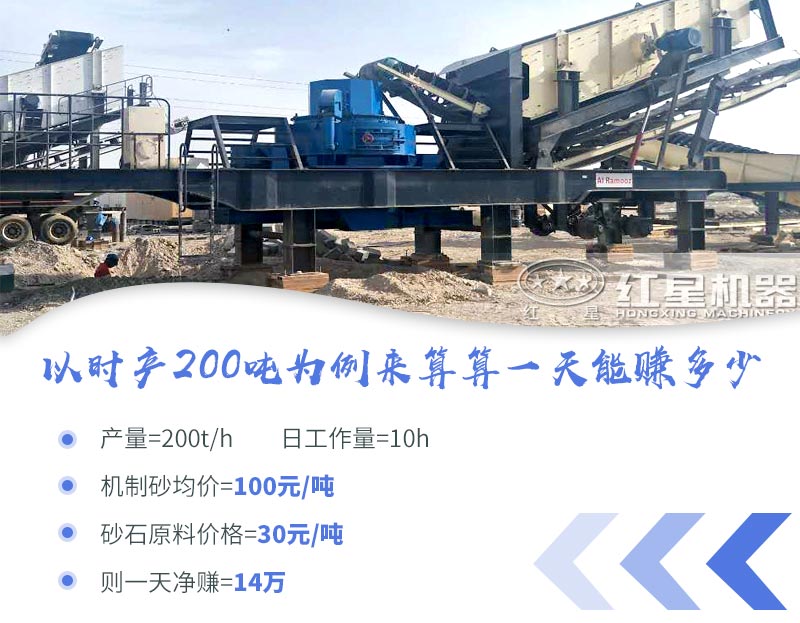 時產(chǎn)200噸移動制沙機一體式一天輕松賺十幾萬 時產(chǎn)200噸移動制沙機一體式一天輕松賺十幾萬