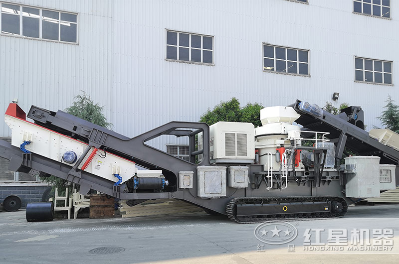 履帶行走方式搭配圓錐破碎機(jī) 履帶行走方式搭配圓錐破碎機(jī)