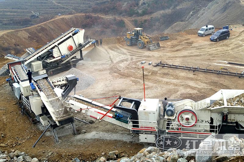 履帶移動(dòng)式建筑垃圾處理現(xiàn)場 履帶移動(dòng)式建筑垃圾處理現(xiàn)場