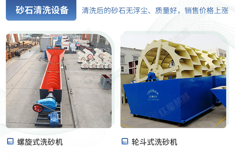 兩種不同類型的洗沙設備 兩種不同類型的洗沙設備