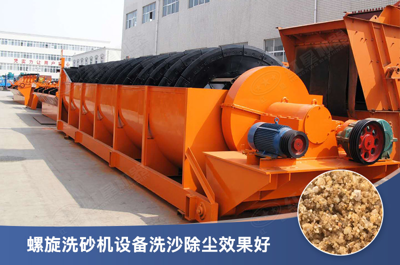 螺旋洗砂機(jī)設(shè)備每小時(shí)產(chǎn)量多少，型號(hào)有哪些？